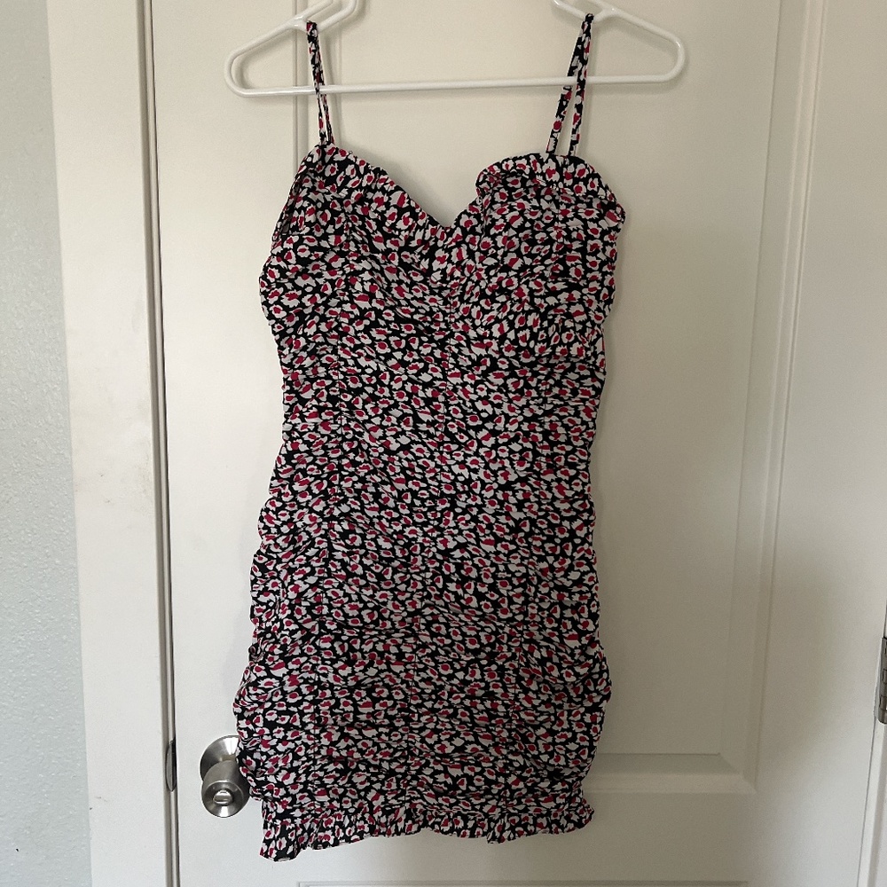 Lush Clothing ruched floral dress